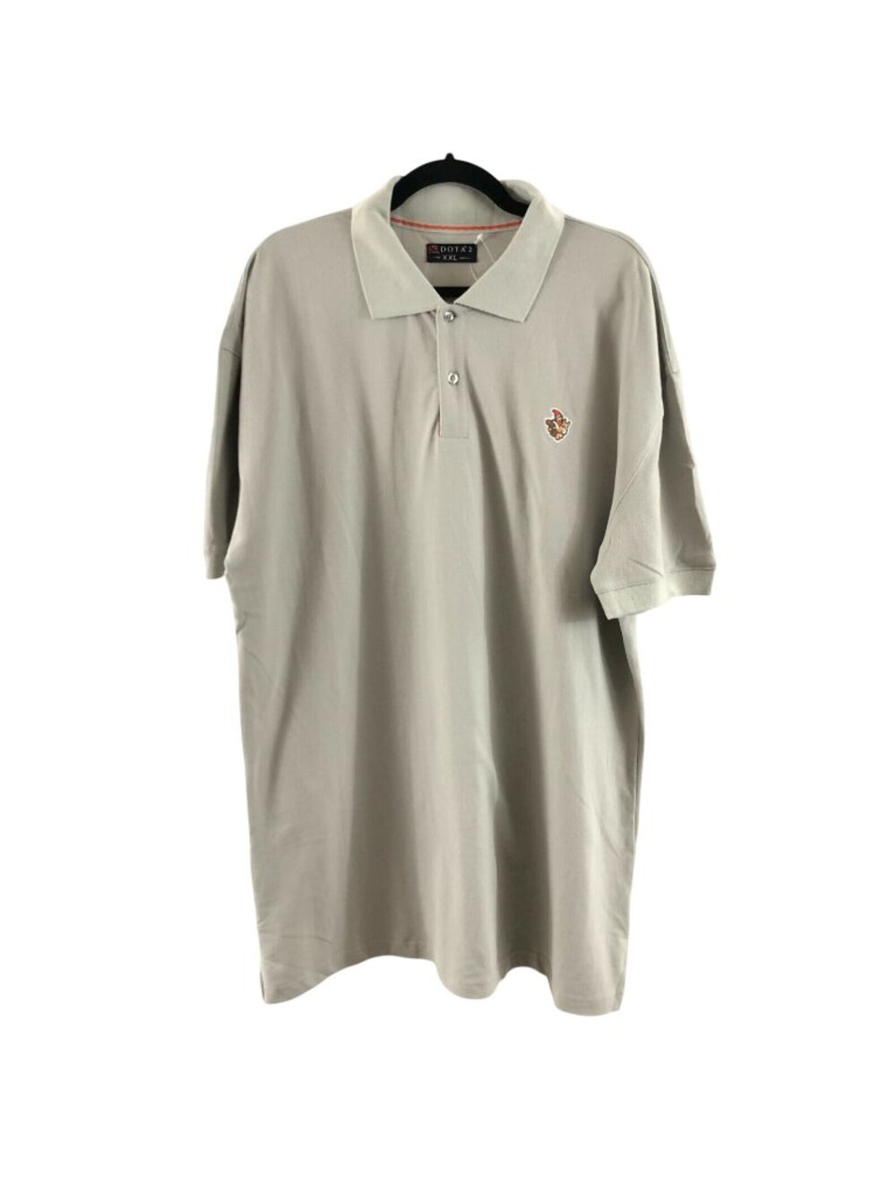 Dota 2 Mens Polo Shirt Short Sleeve Dolfrat Roshinante Gray Size XXL